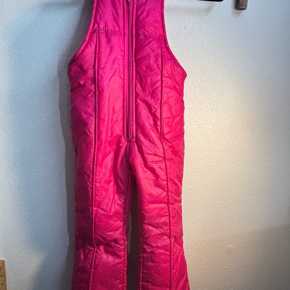 Vibrant Pink Kids Overalls